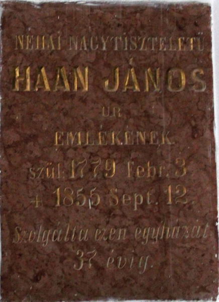 Fájl:Haan Janos emlektabla.jpg