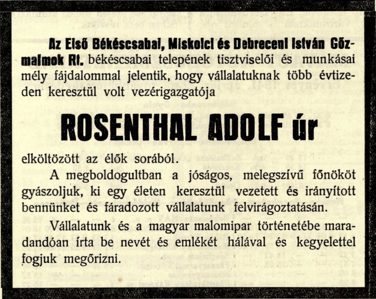 Fájl:Rosenthal Adolf vallalati gyaszjelentes.jpg