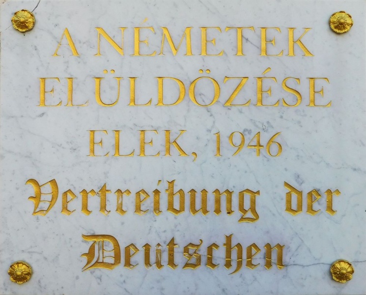 Fájl:Nemetek eluldozese emlektabla Elek.jpg