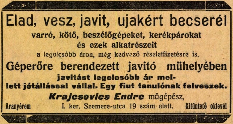 Fájl:Krajcsovics Korosvidek 1925.jpg