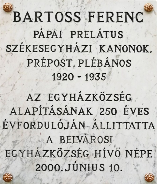 Fájl:Bartoss Ferenc emlektabla.jpg