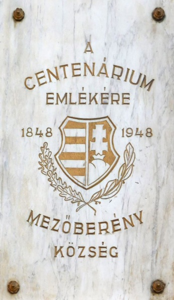 Fájl:1848 centenarium emlektabla Mezobereny.JPG