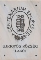 1848 centenarium emlektabla Ujkigyos.jpg